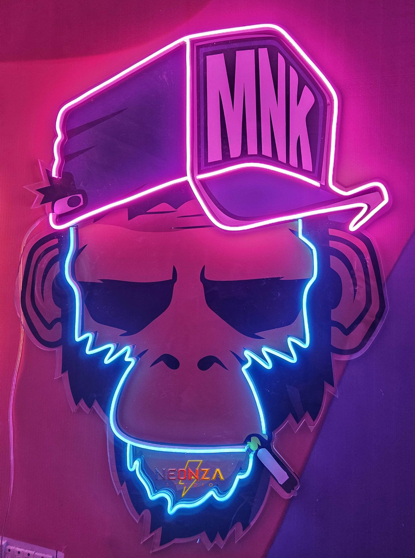 Spoiled Monkey Led Neon Acrylic Artwork