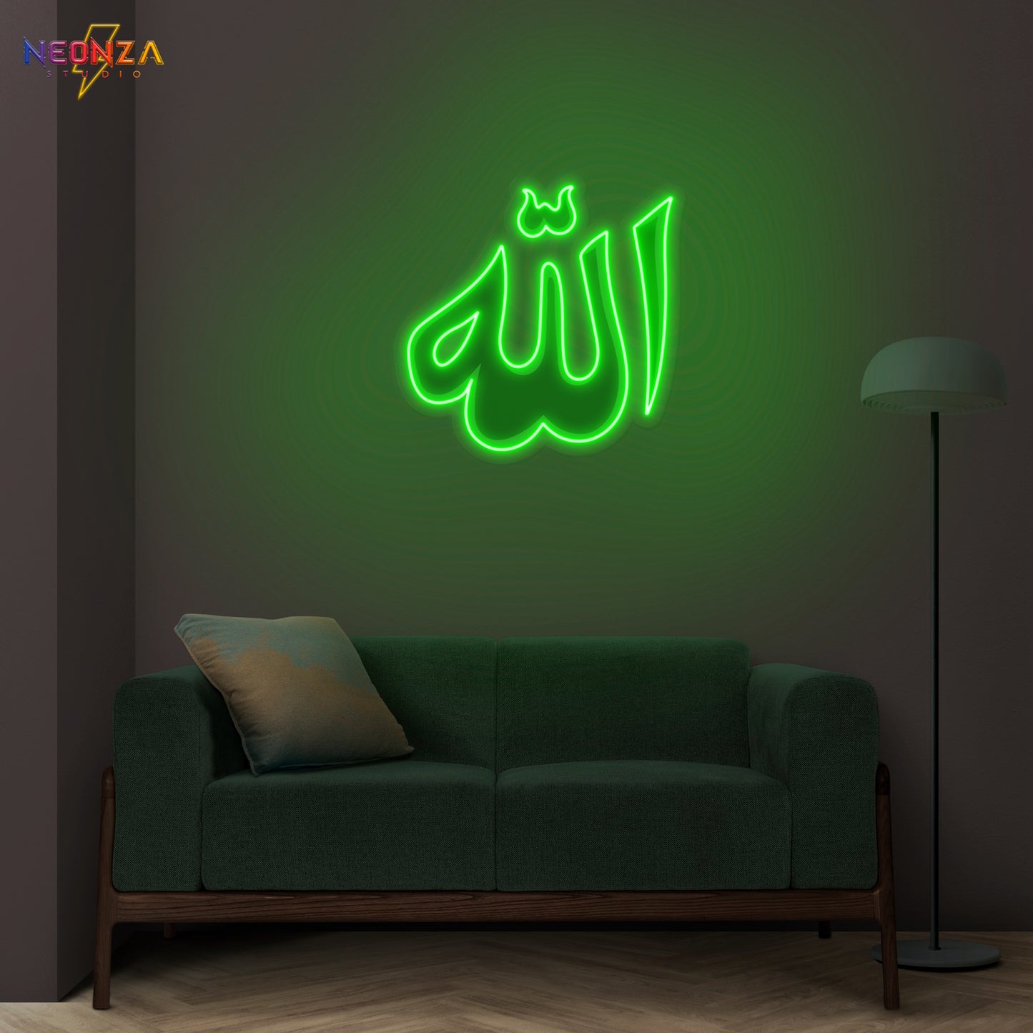 Allah Symbol Neonsign Artwork