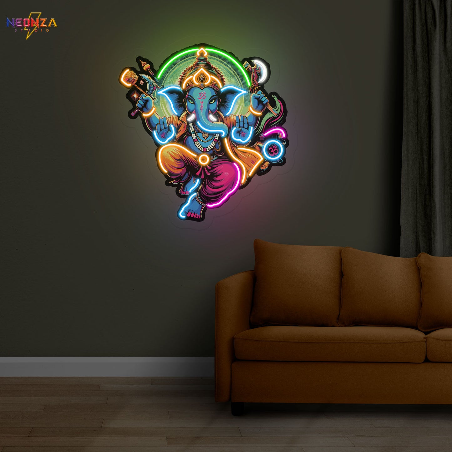 Lord Ganesh Neon Sign Artwork