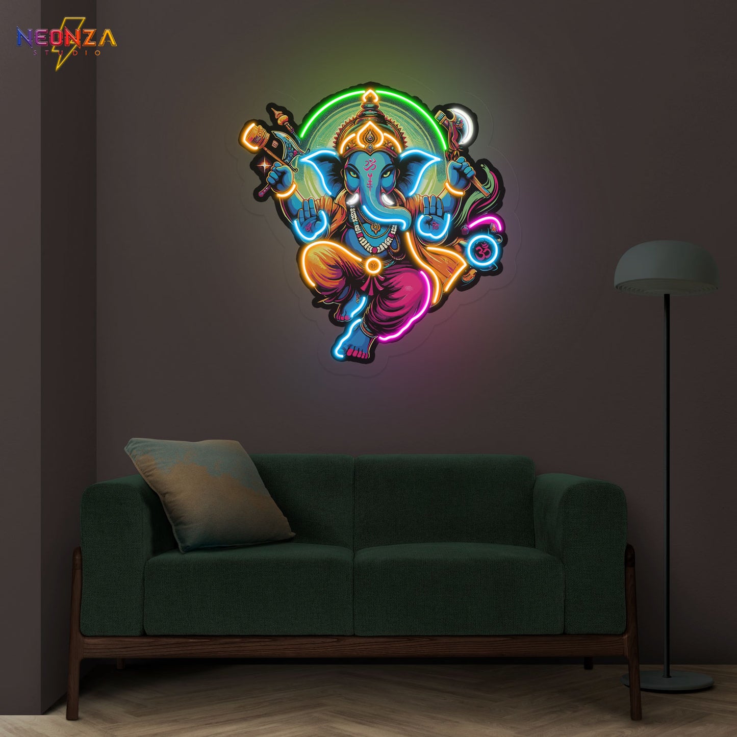 Lord Ganesh Neon Sign Artwork