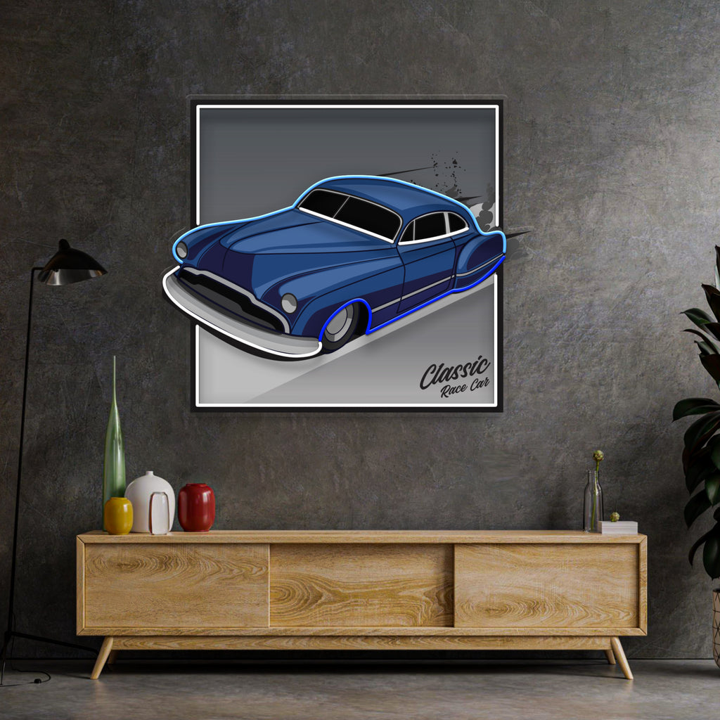 Hot Rod Racer LED Neon Sign Light Pop Art