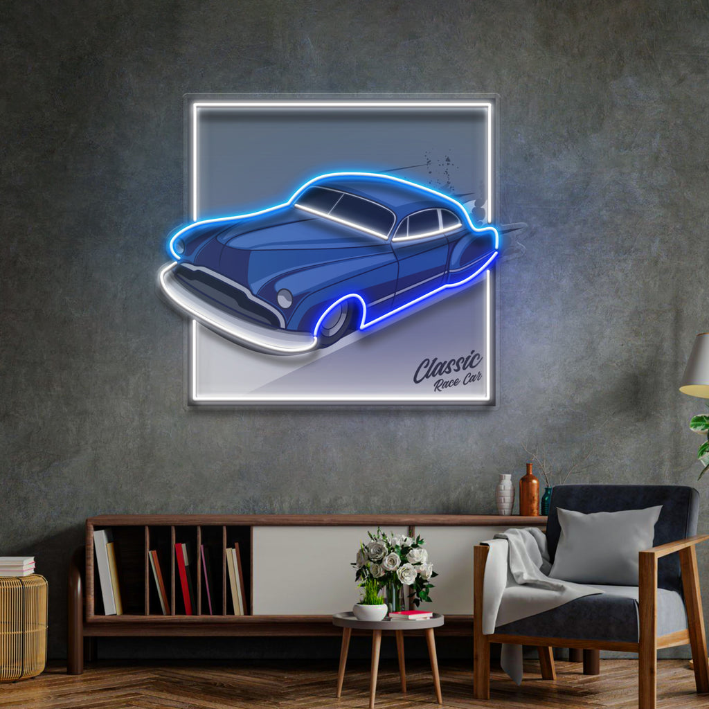 Hot Rod Racer LED Neon Sign Light Pop Art