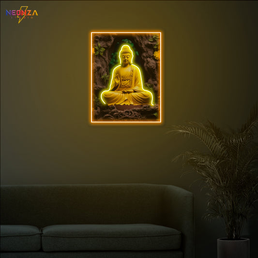 Lord Buddha Neon sign Artwork