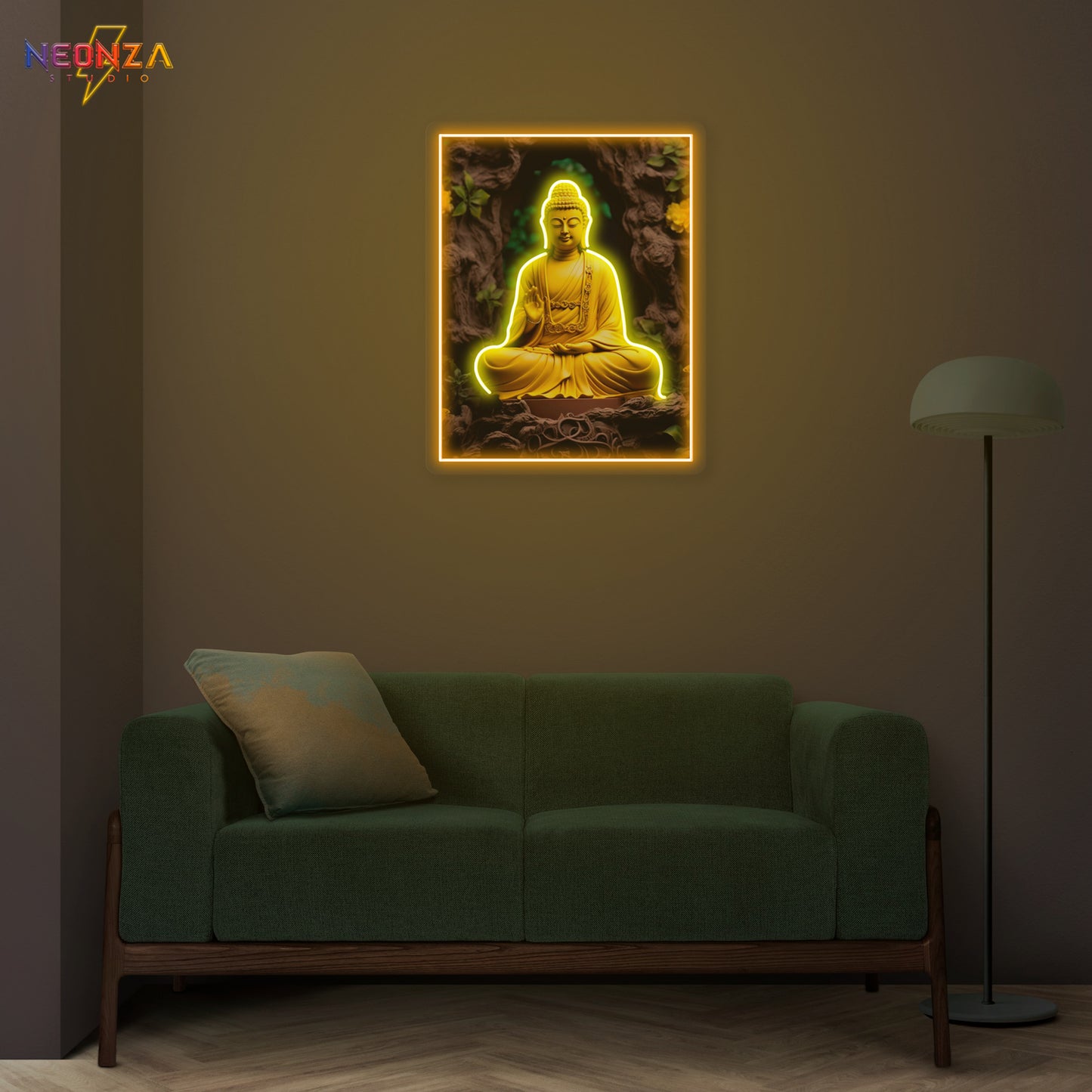 Lord Buddha Neon sign Artwork