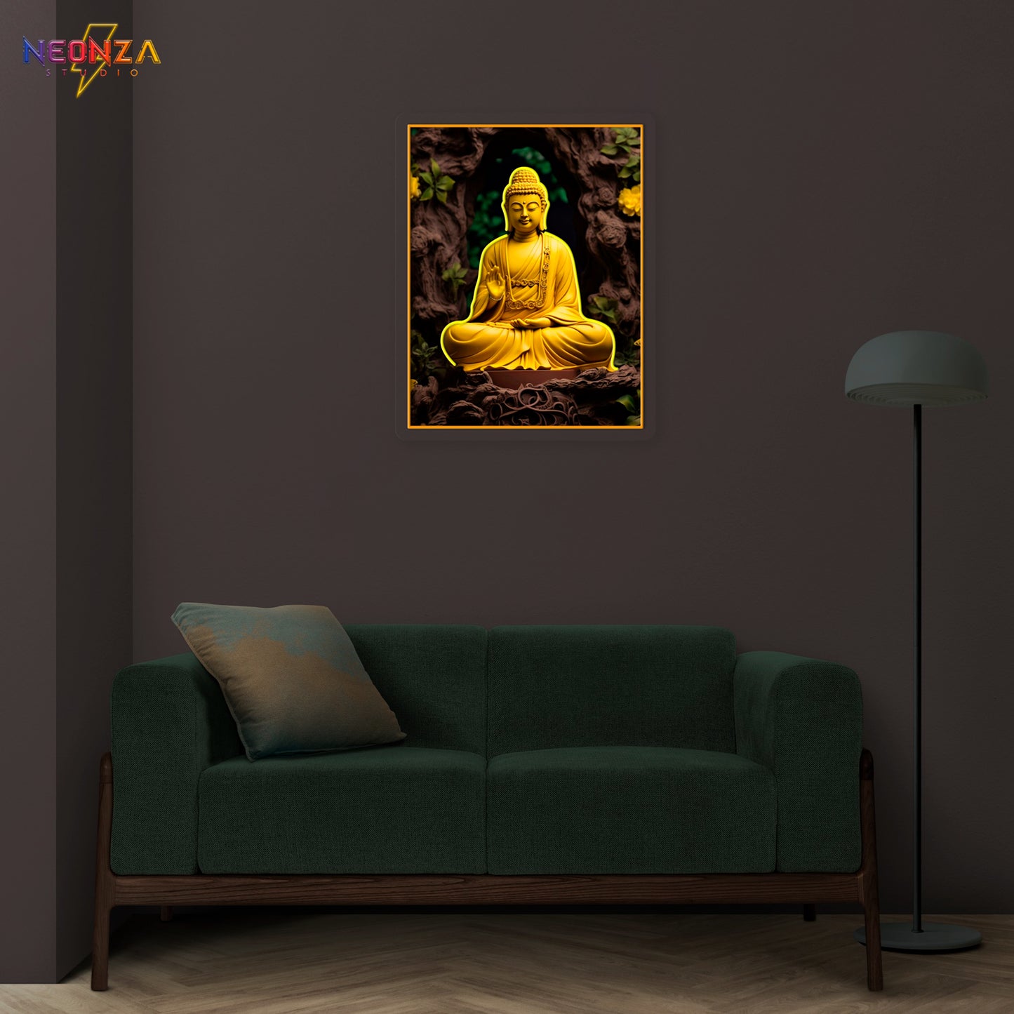 Lord Buddha Neon sign Artwork