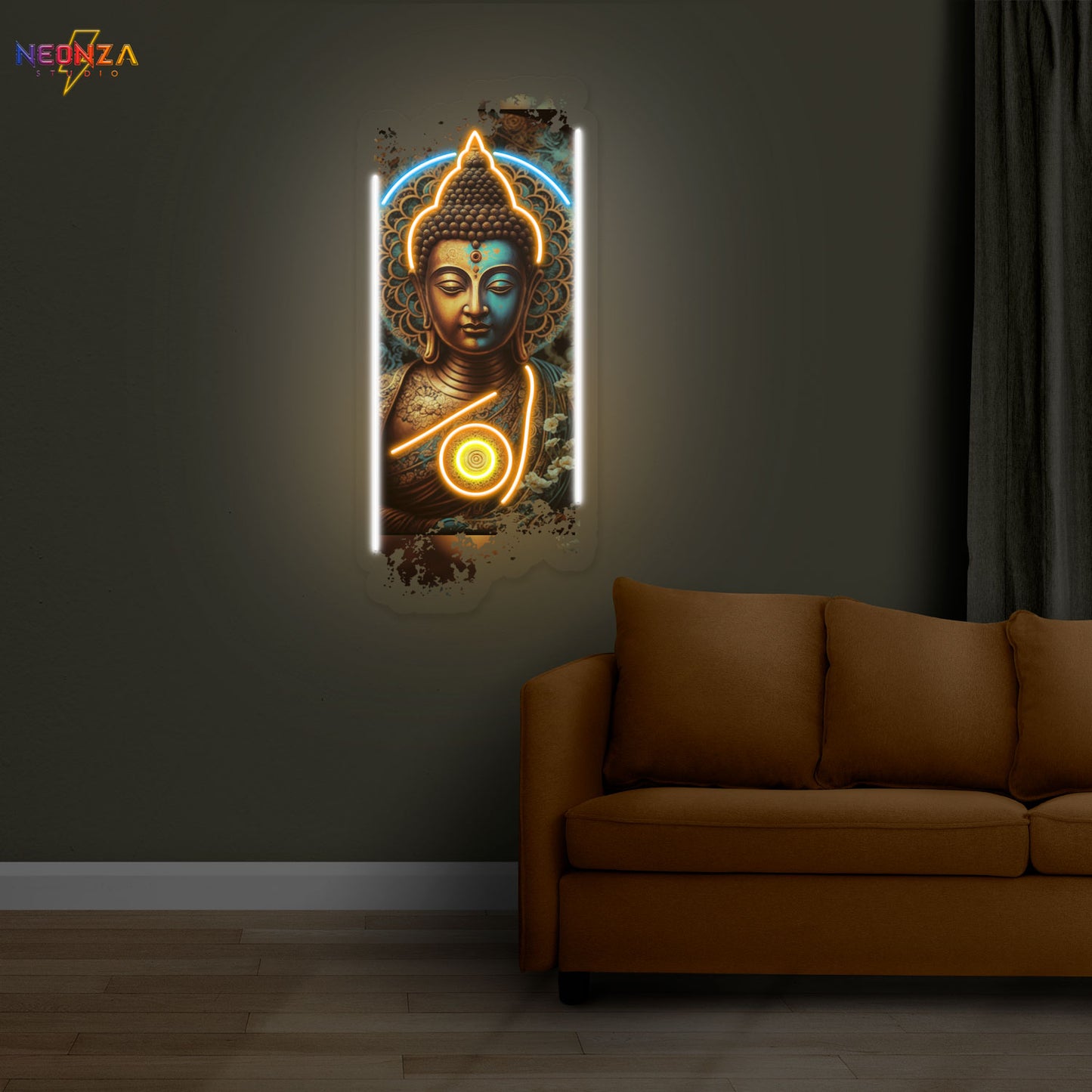 Lord Buddha Neon Sign Artwork