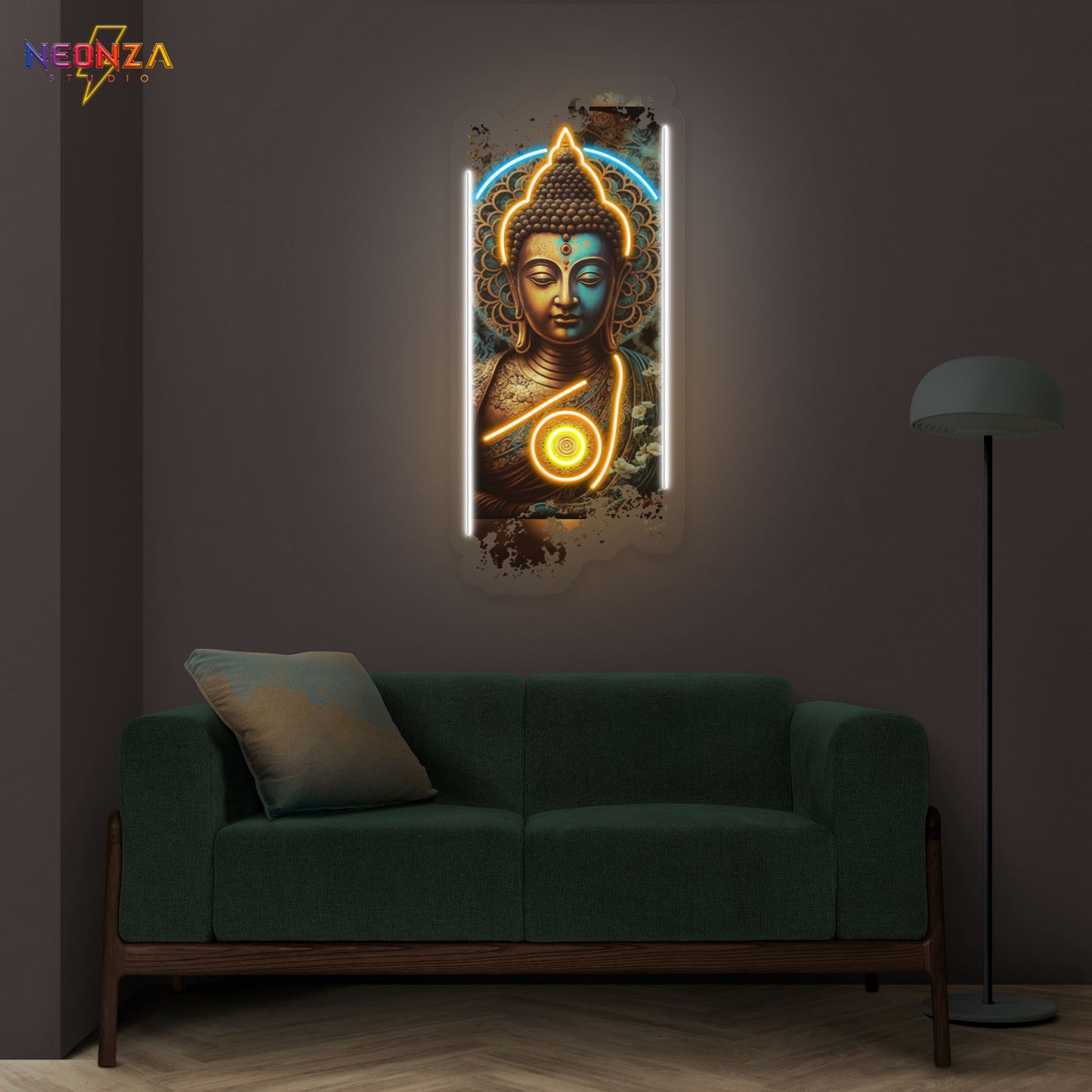 Lord Buddha Neon Sign Artwork