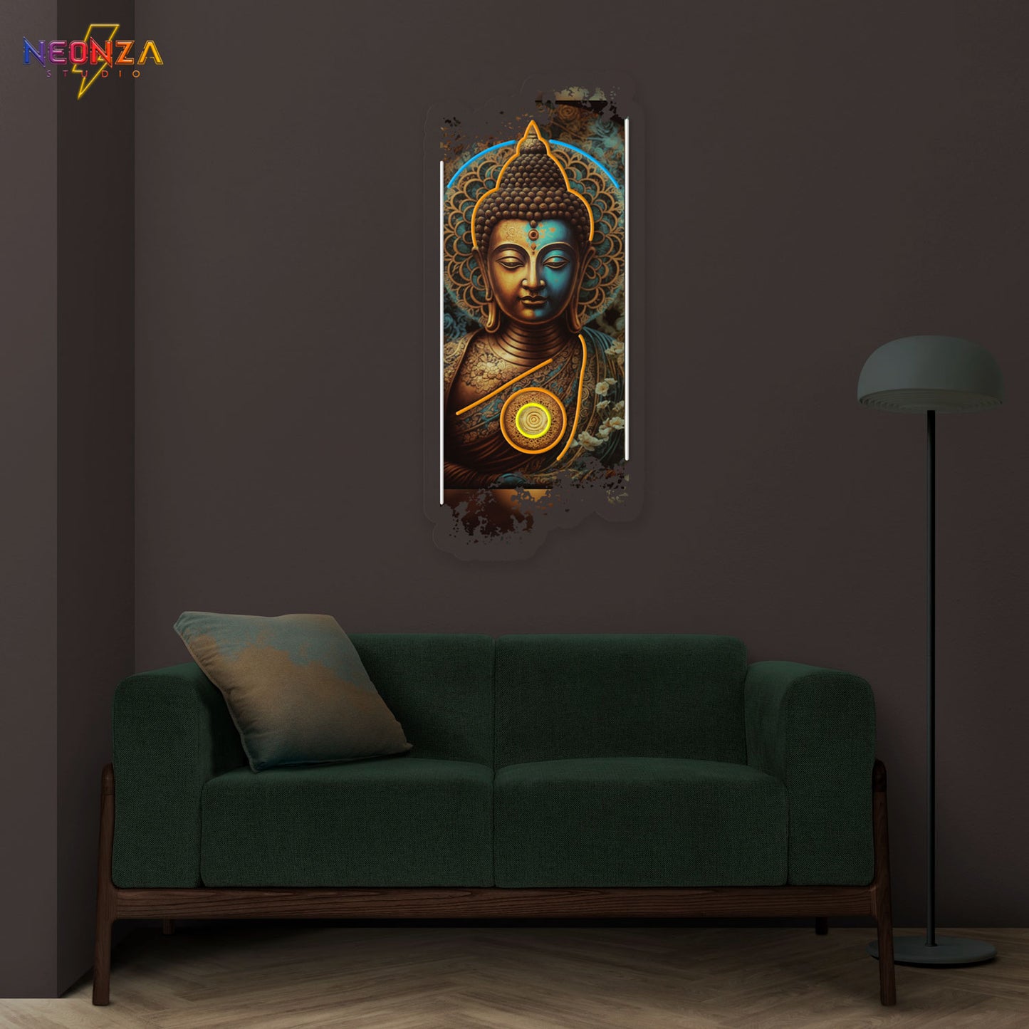Lord Buddha Neon Sign Artwork