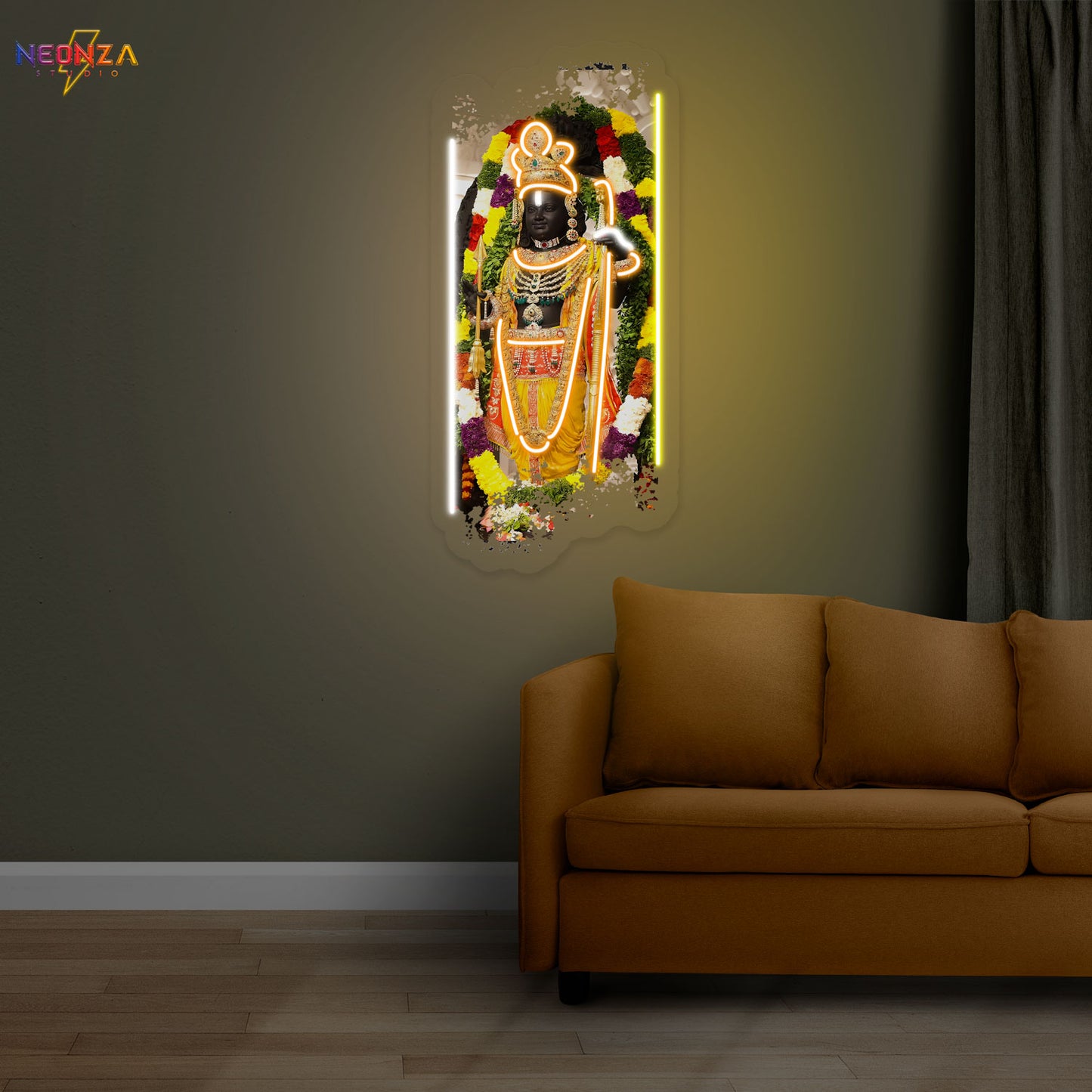 Ram Lalla Neon Sign Artwork