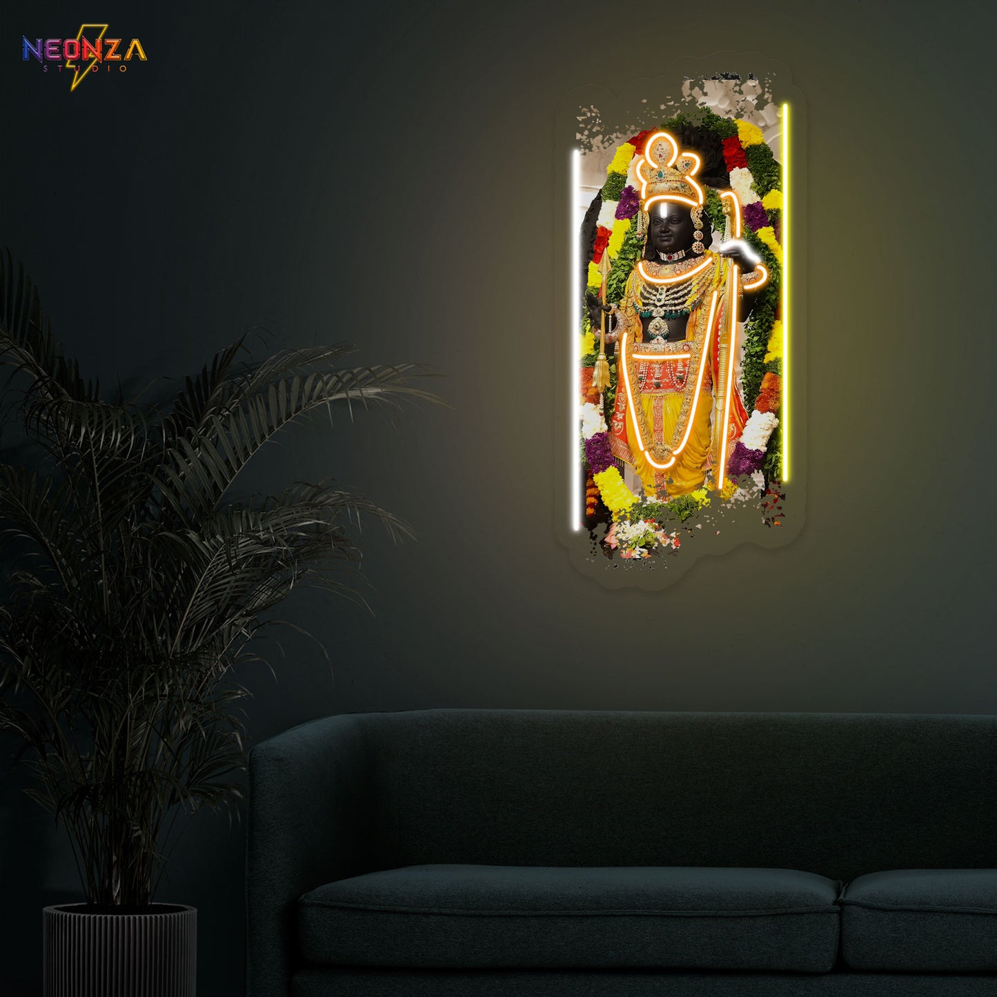 Ram Lalla Neon Sign Artwork