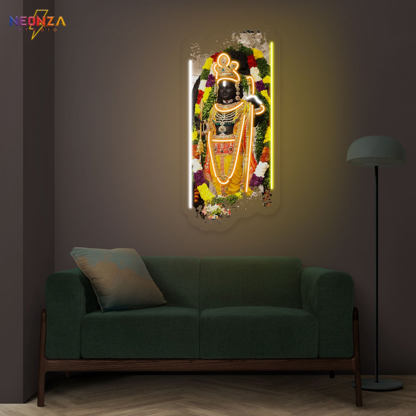 Ram Lalla Neon Sign Artwork