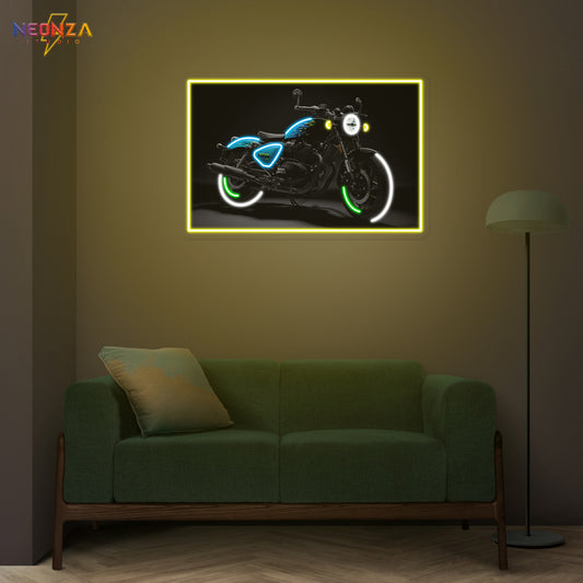 Royal Enfield Shotgun Neon Sign Artwork