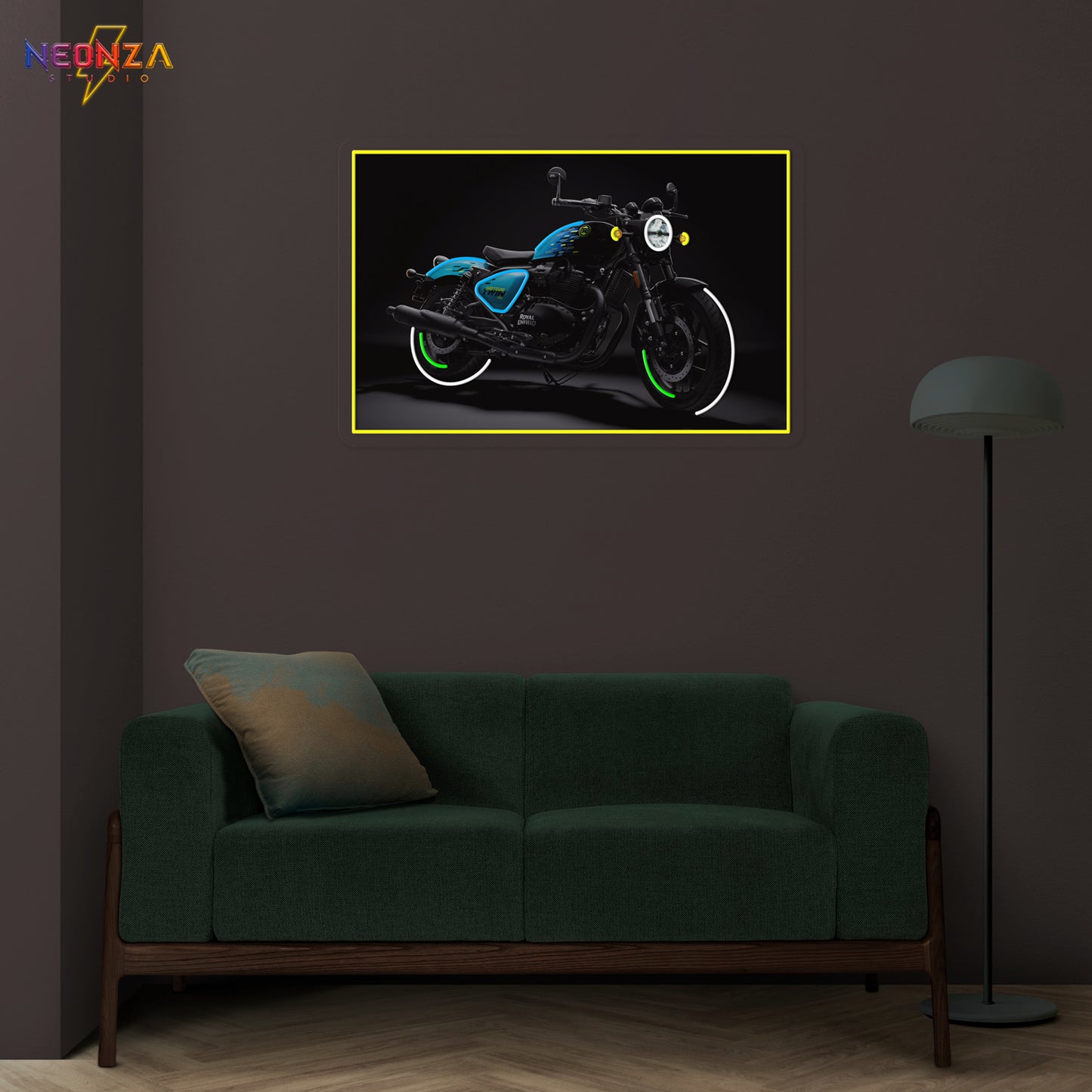 Royal Enfield Shotgun Neon Sign Artwork