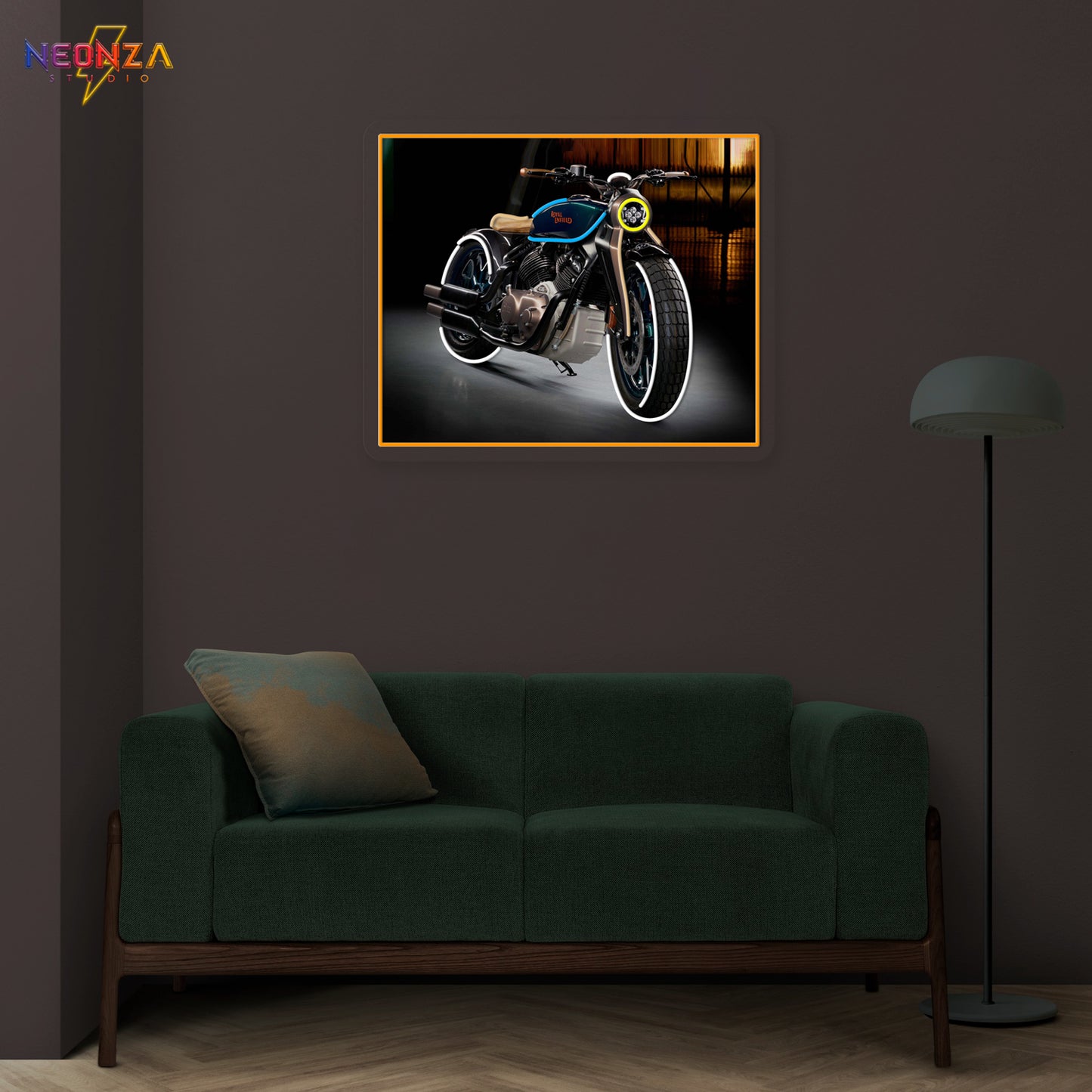 Royal Enfield Neon Sign Artwork