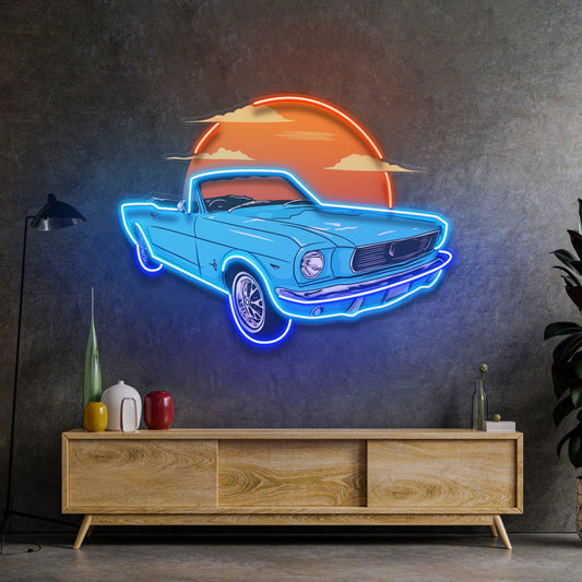 Summer Vintage Car LED Neon Sign Light Pop Art