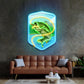 Water Flows with Fish LED Neon Sign Light Pop Art