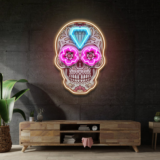 Decor Skull LED Neon Sign Light Pop Art