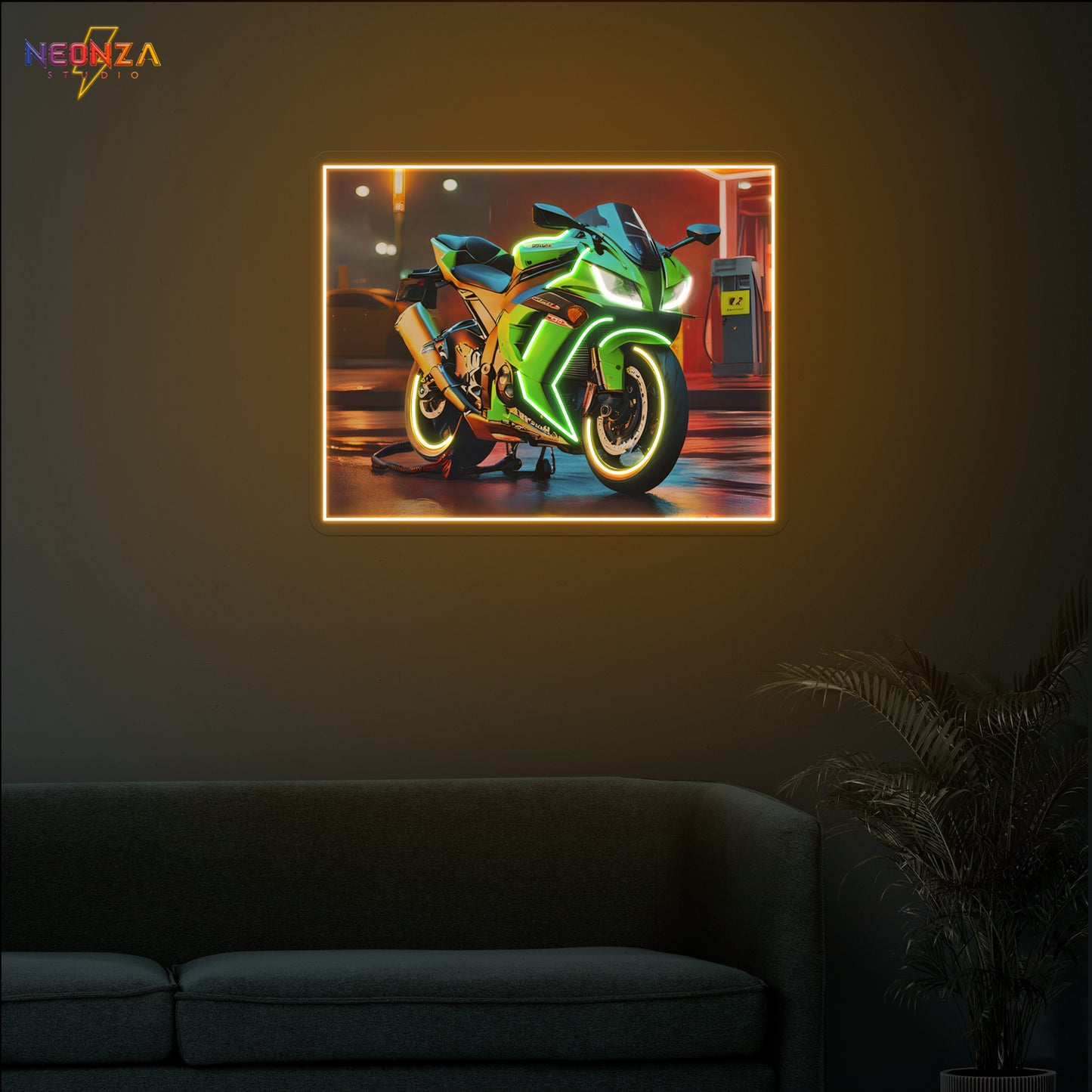 Kawasaki Ninja Bike Neon Sign
