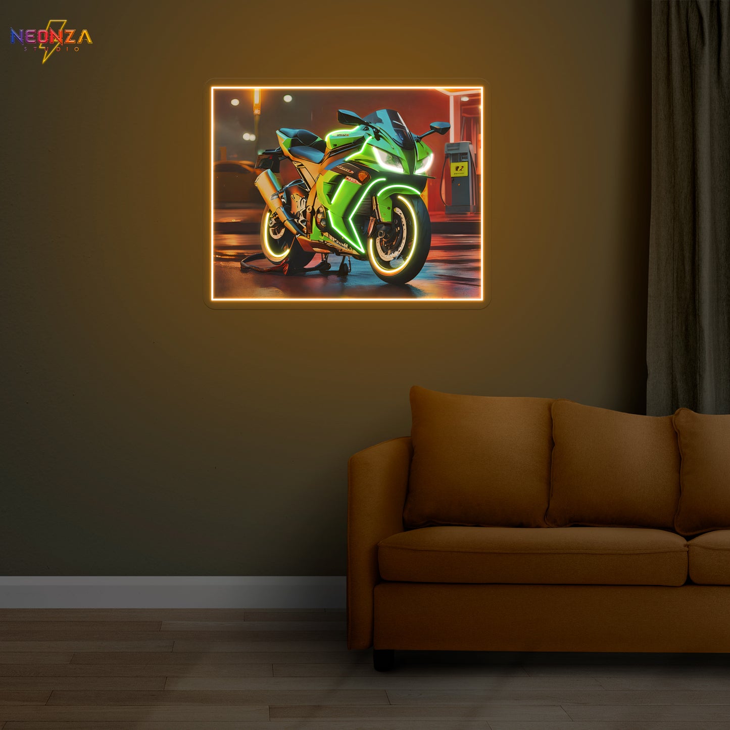 Kawasaki Ninja Bike Neon Sign