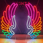 Colorful wings Neon Sign