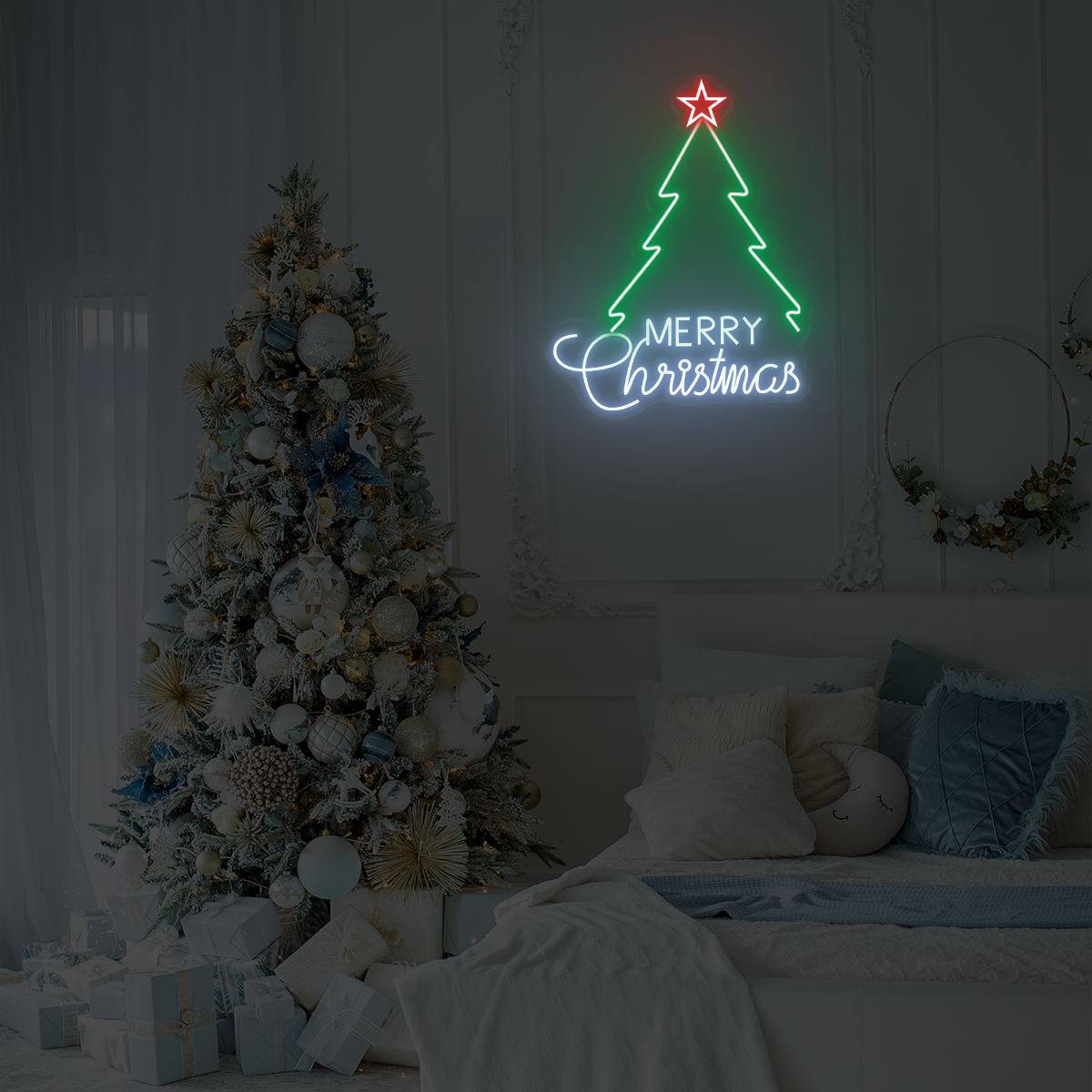 Merry Christmas Tree LED Neon Light - Neonzastudio