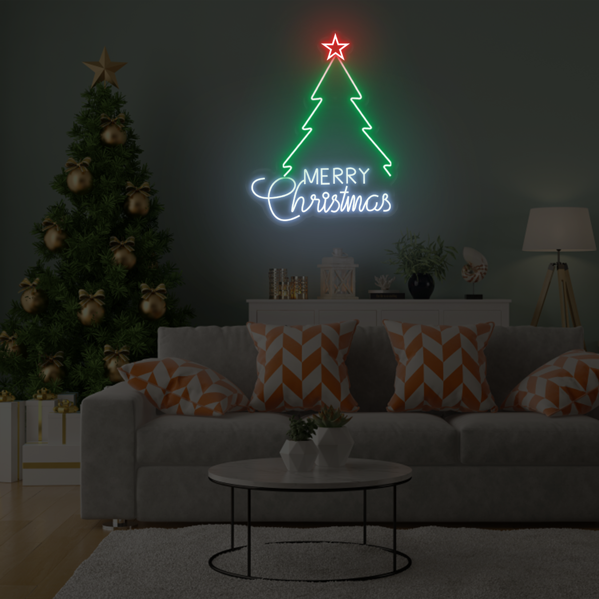 Merry Christmas Tree LED Neon Light - Neonzastudio