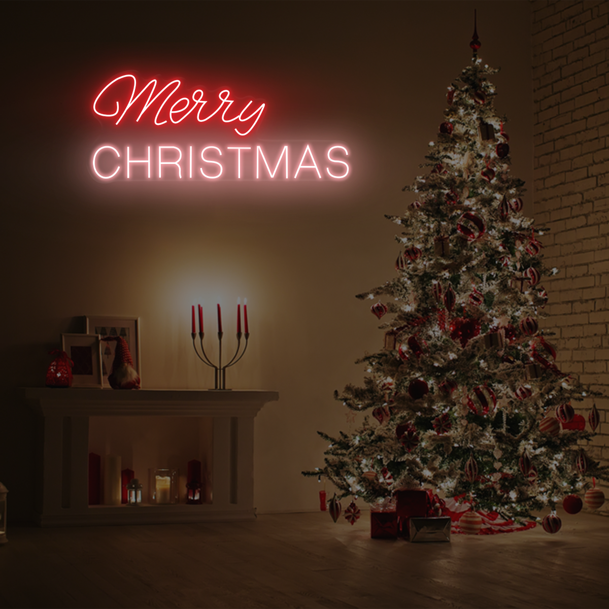 Merry christmas led neon sign - Neonzastudio