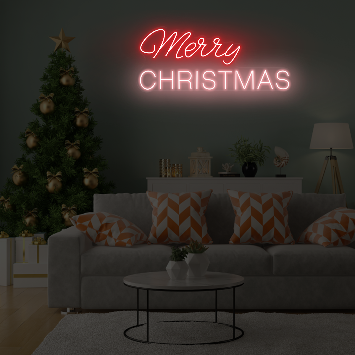 Merry christmas led neon sign - Neonzastudio