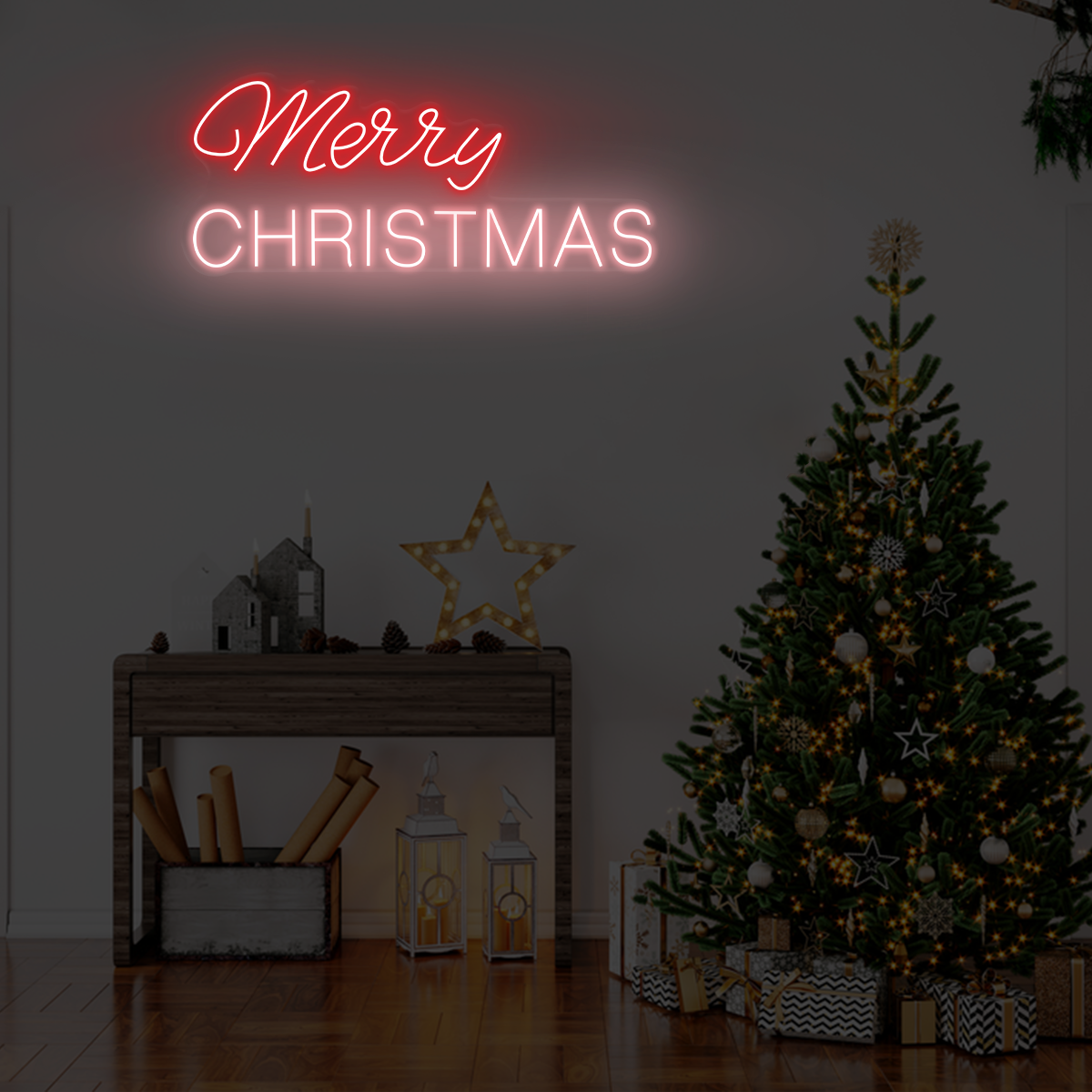 Merry christmas led neon sign - Neonzastudio