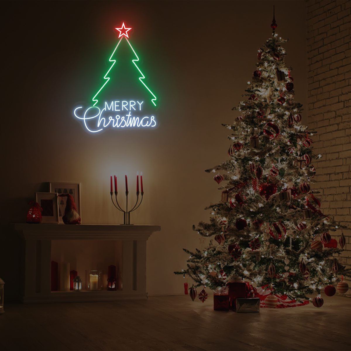 Merry Christmas Tree LED Neon Light - Neonzastudio