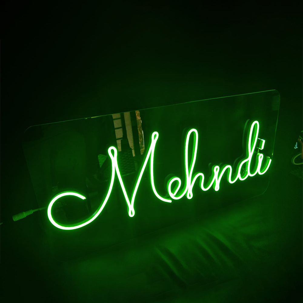 Mehndi Neon Sign - Neonzastudio