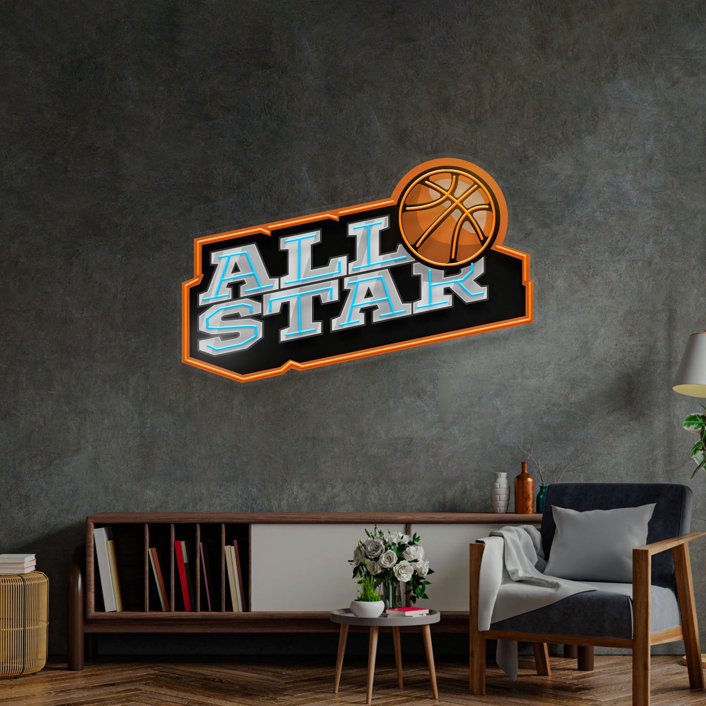 All Star League LED Neon Sign Light Pop Art - Neonzastudio