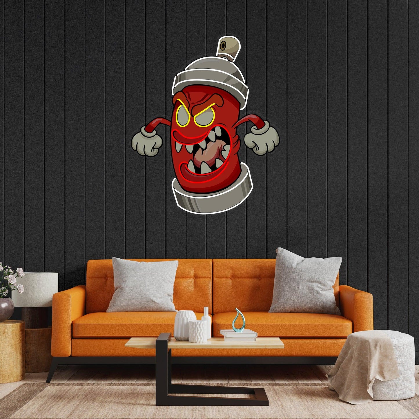 Angry Fire Hydrant Led Neon Acrylic Artwork - Neonzastudio