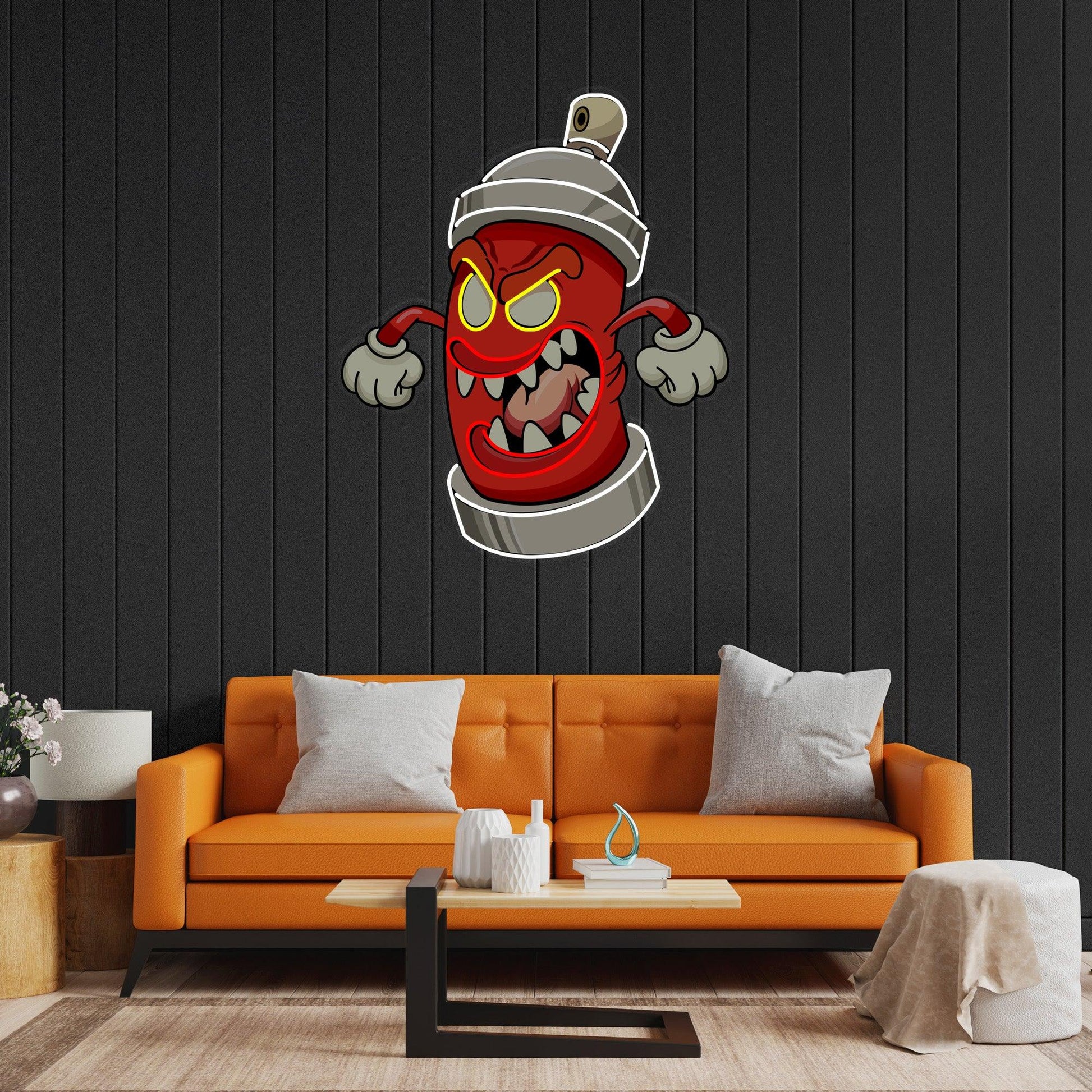 Angry Fire Hydrant Led Neon Acrylic Artwork - Neonzastudio