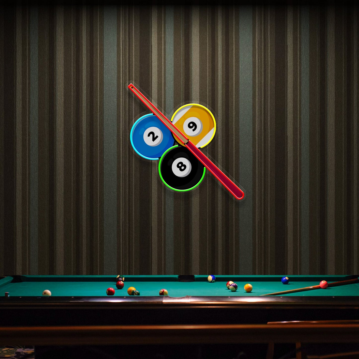 Best Billiards Room Ideas Artwork Led Neon Sign Light