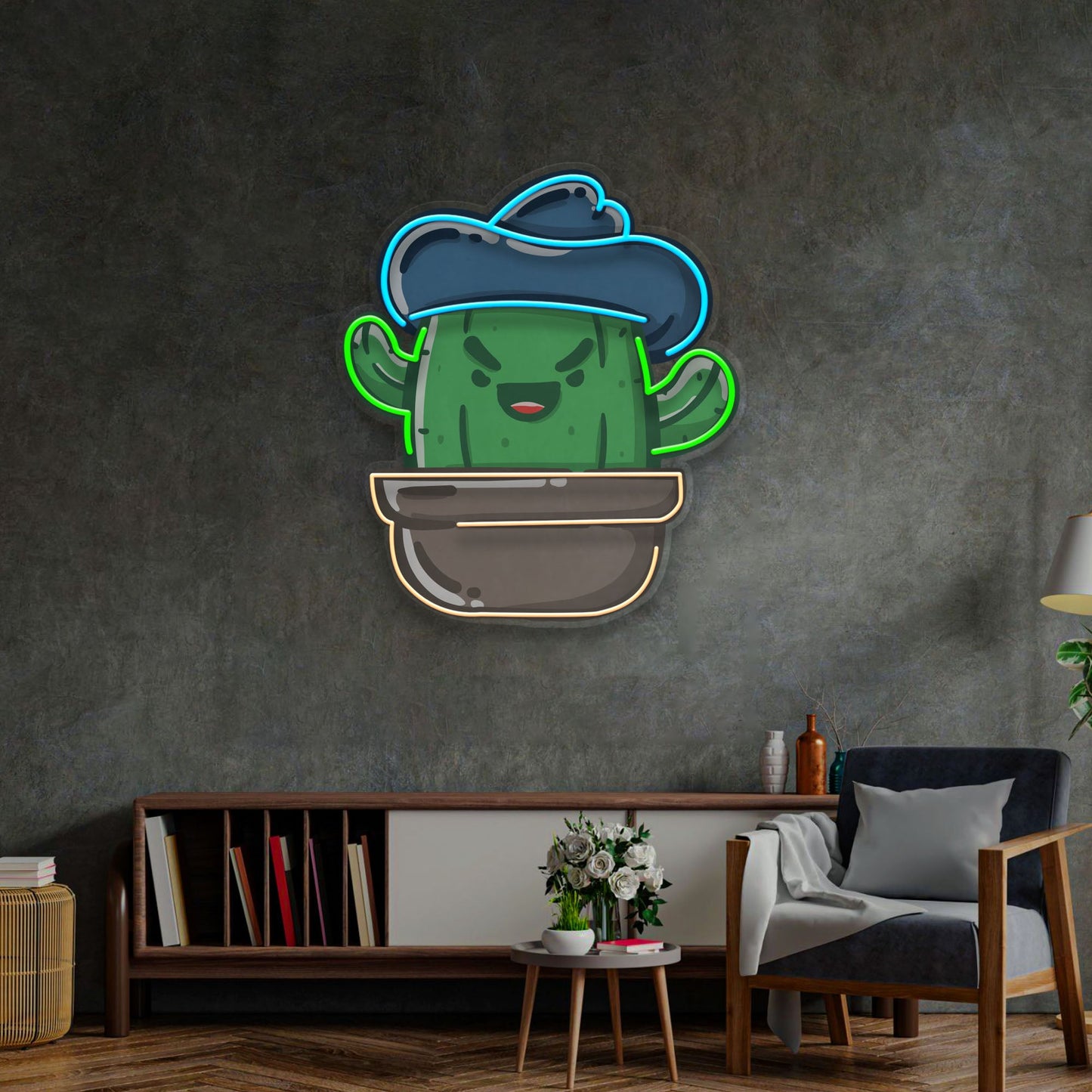 Cactus LED Neon Sign Light Pop Art - Neonzastudio