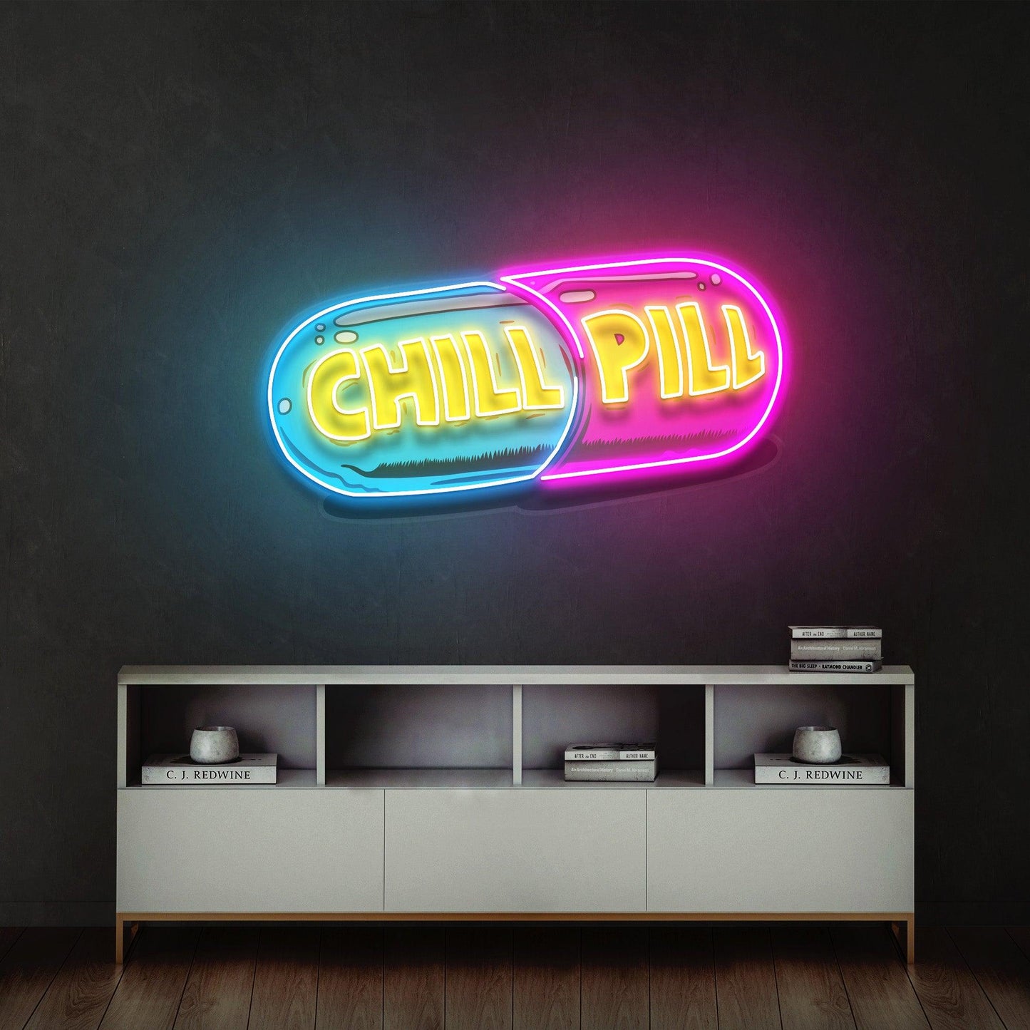 Chill Pill Led Neon Acrylic Artwork - Neonzastudio