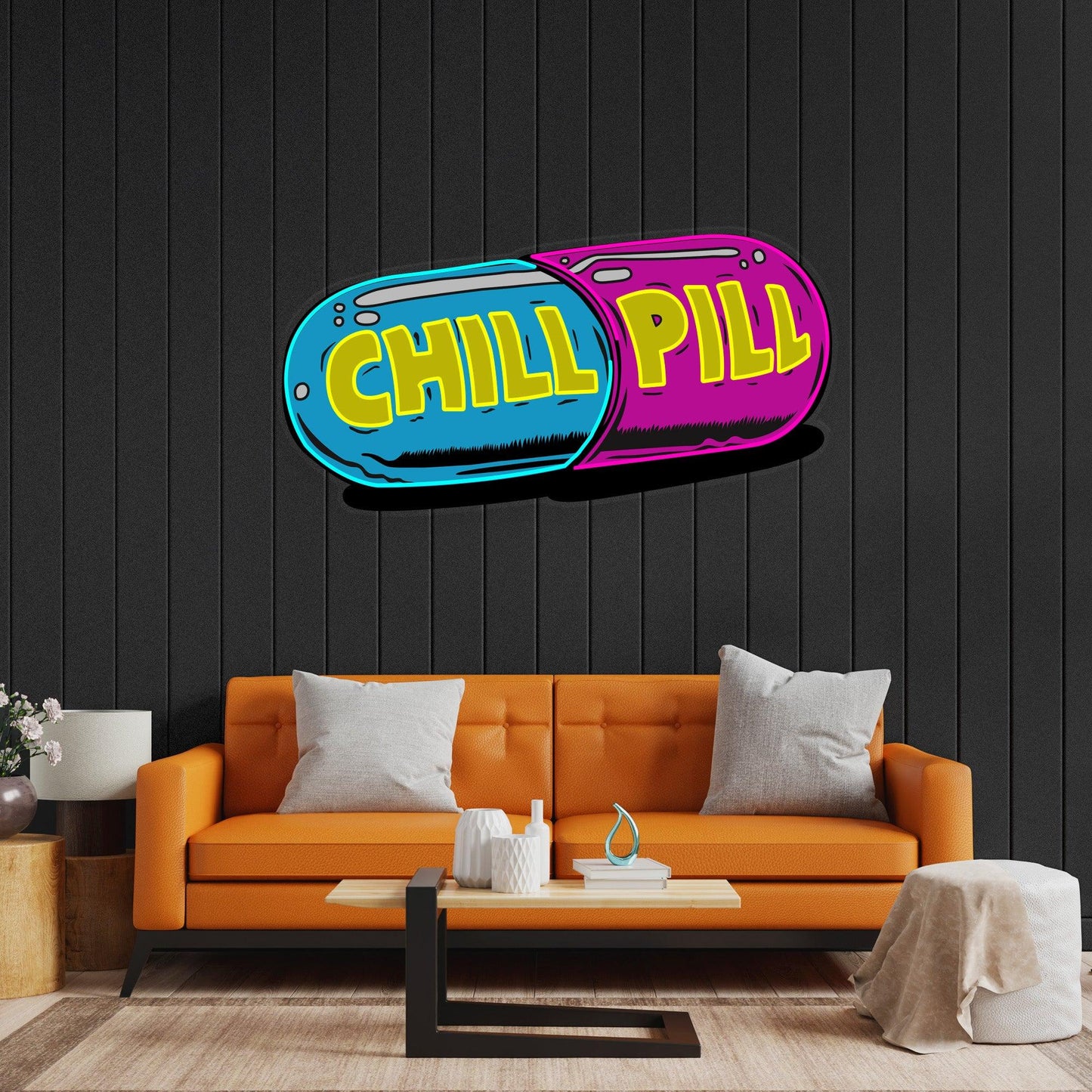 Chill Pill Led Neon Acrylic Artwork - Neonzastudio