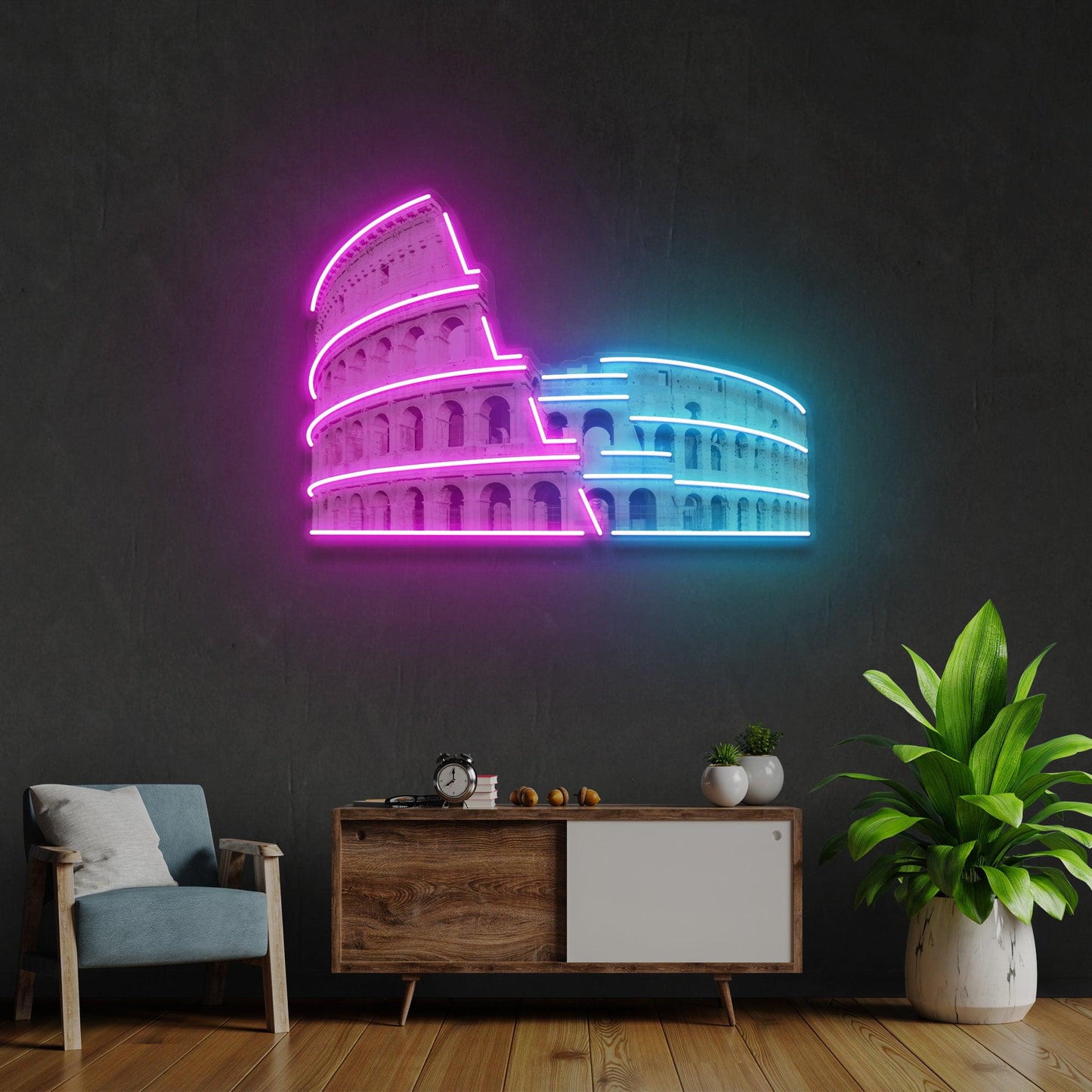Colosseum Led Neon Acrylic Artwork - Neonzastudio