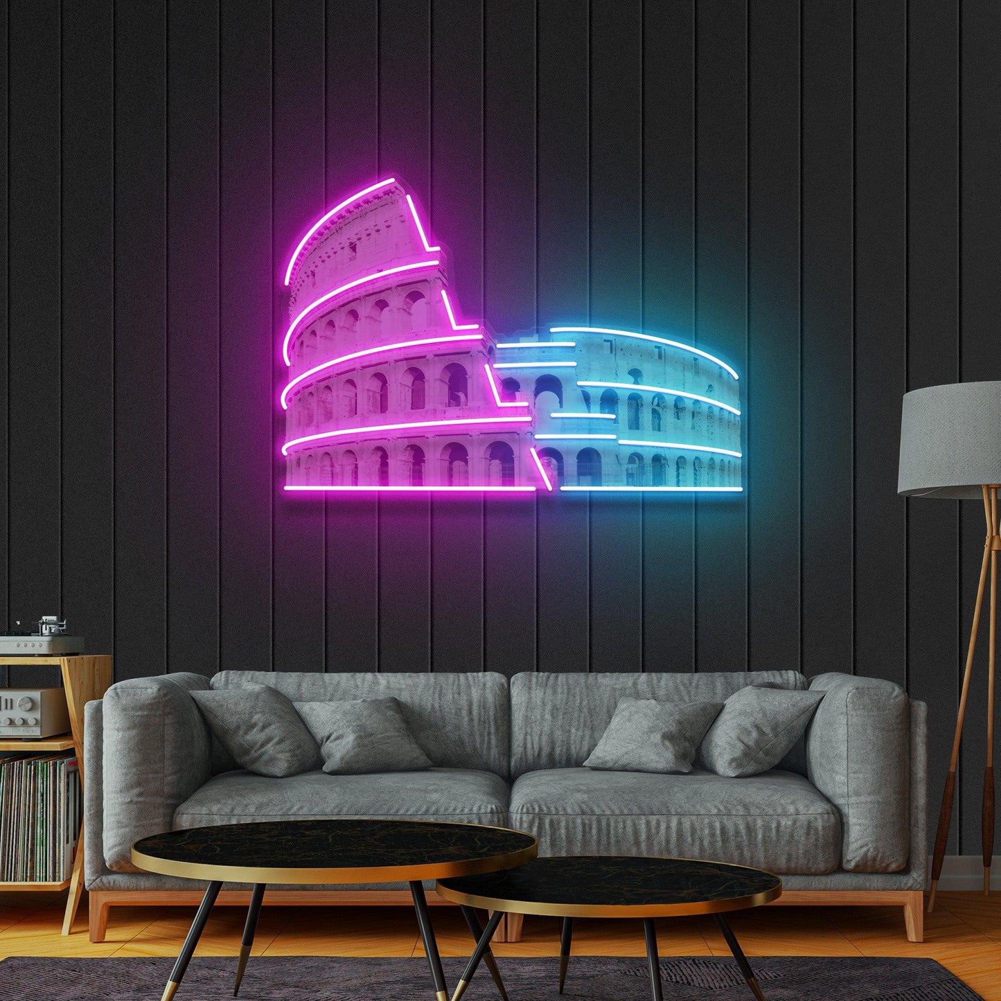 Colosseum Led Neon Acrylic Artwork - Neonzastudio