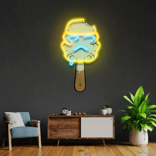 Cream Led Neon Acrylic Artwork - Neonzastudio