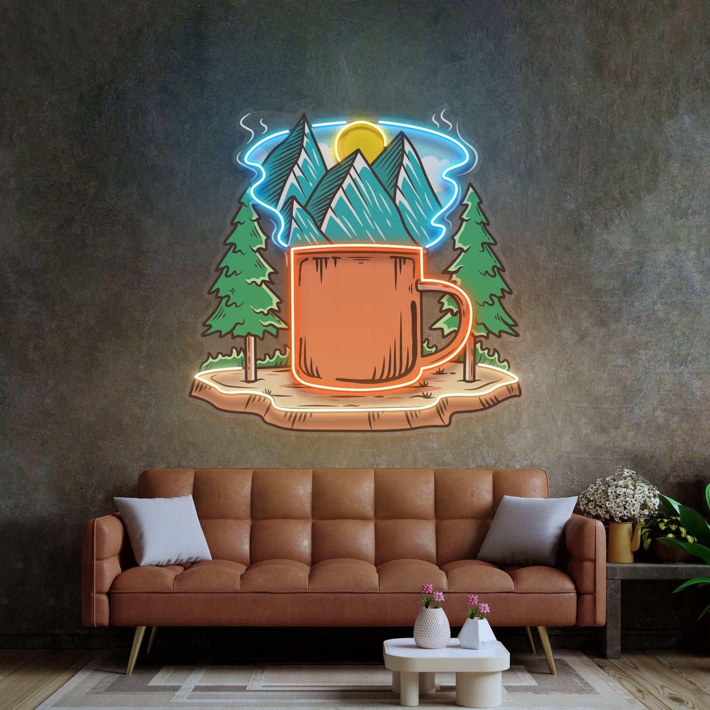 Cup of Nature LED Neon Sign Light Pop Art - Neonzastudio