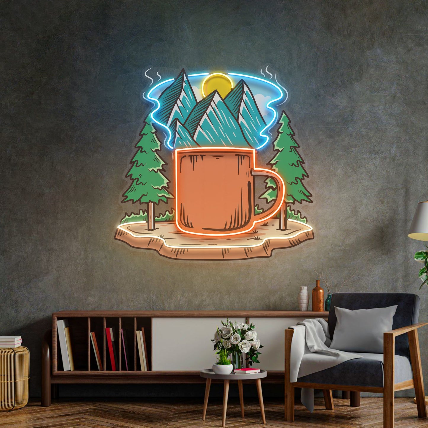 Cup of Nature LED Neon Sign Light Pop Art - Neonzastudio