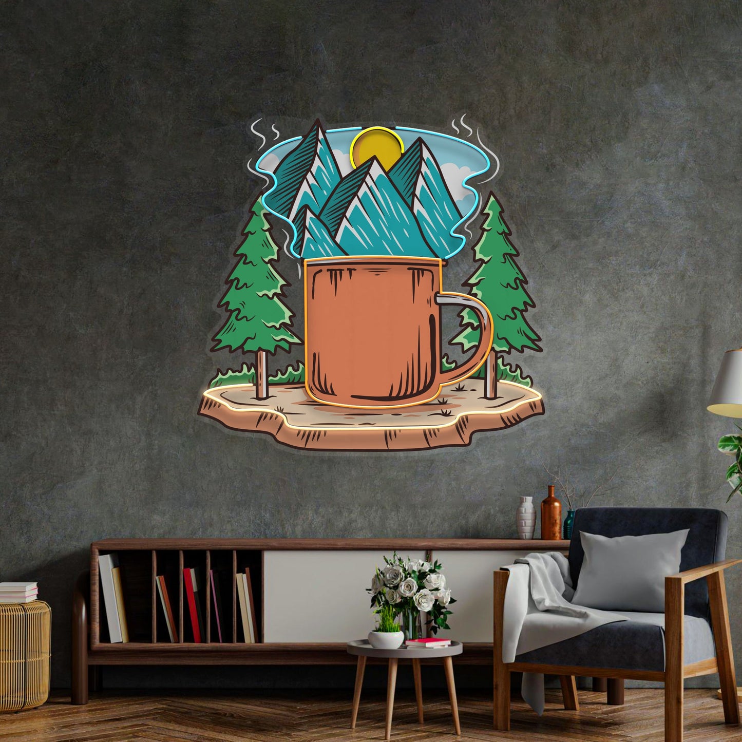 Cup of Nature LED Neon Sign Light Pop Art - Neonzastudio