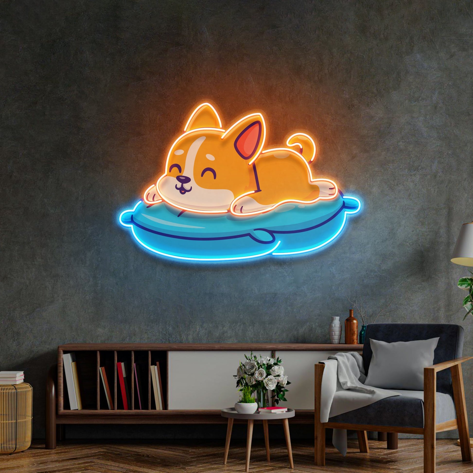 Cute Cat Chilling LED Neon Sign Light Pop Art - Neonzastudio