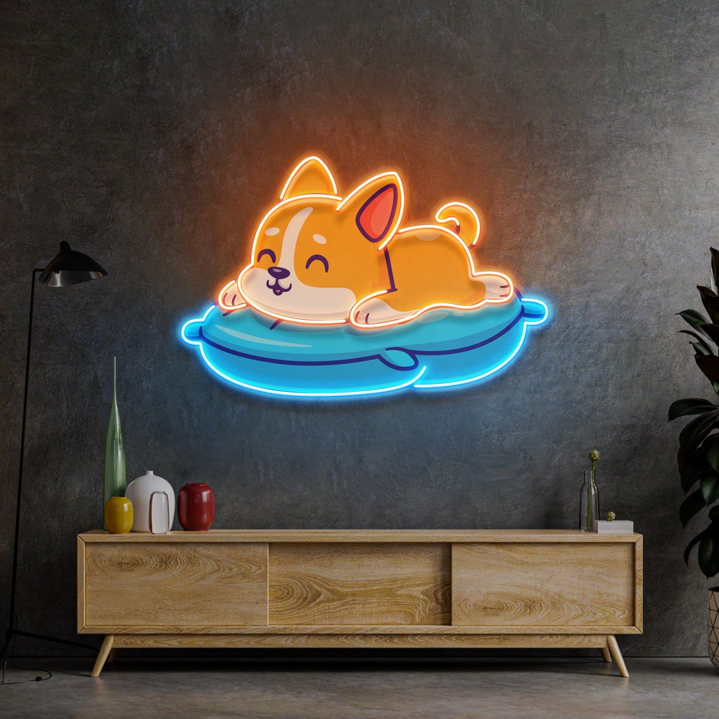 Cute Cat Chilling LED Neon Sign Light Pop Art - Neonzastudio