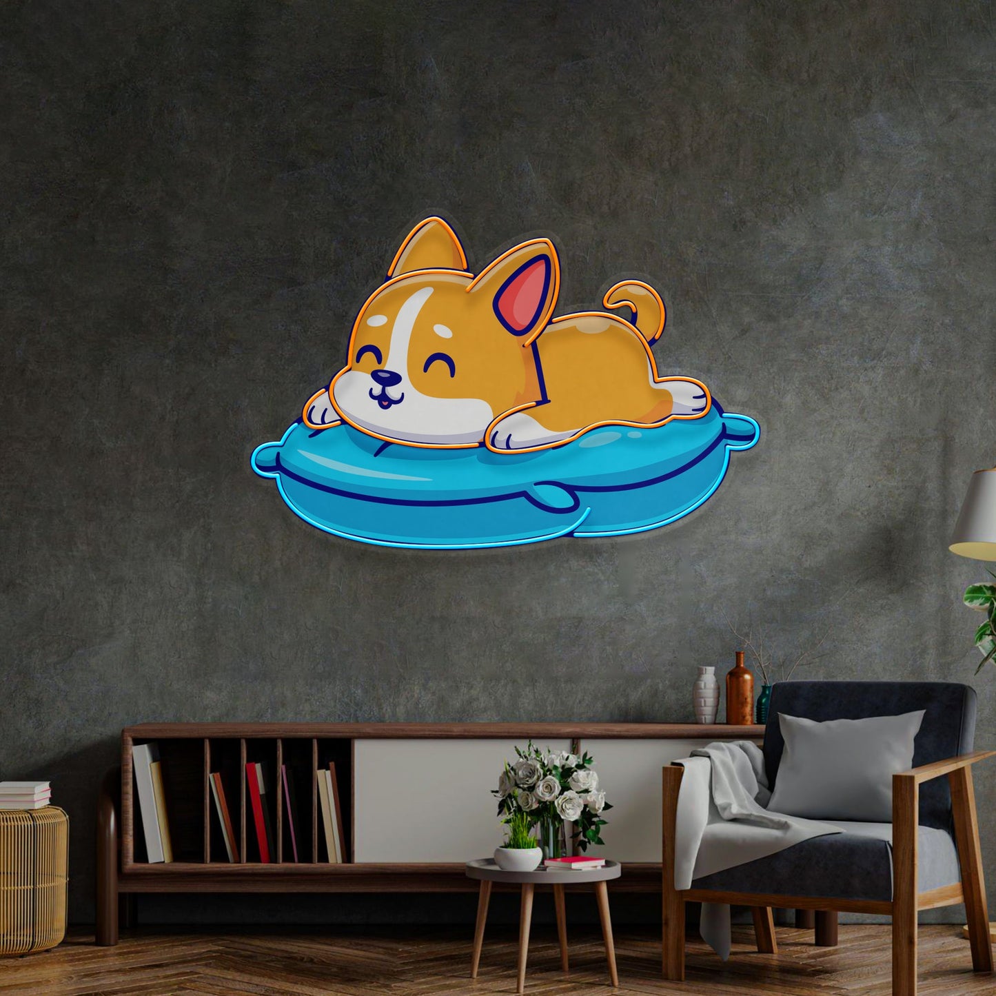 Cute Cat Chilling LED Neon Sign Light Pop Art - Neonzastudio