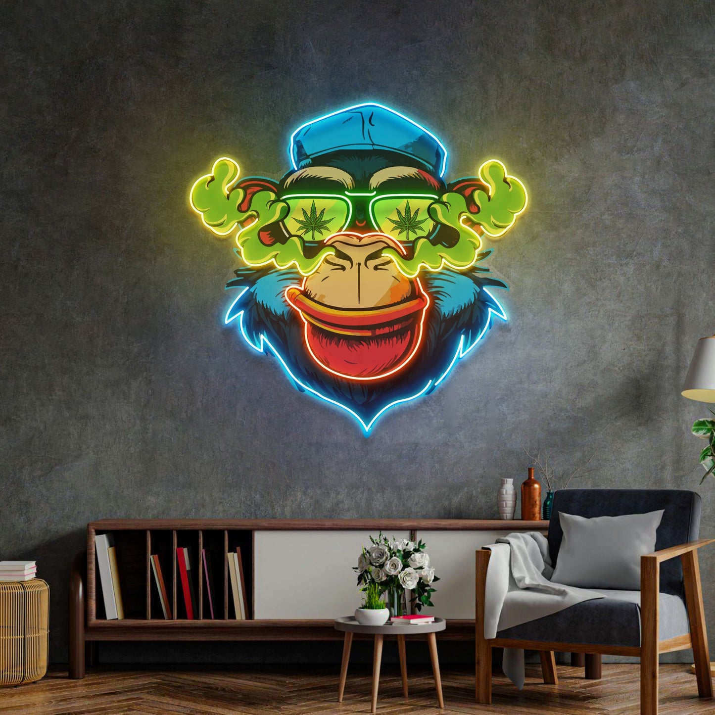 Flamboyant Monkey LED Neon Sign Light Pop Art - Neonzastudio