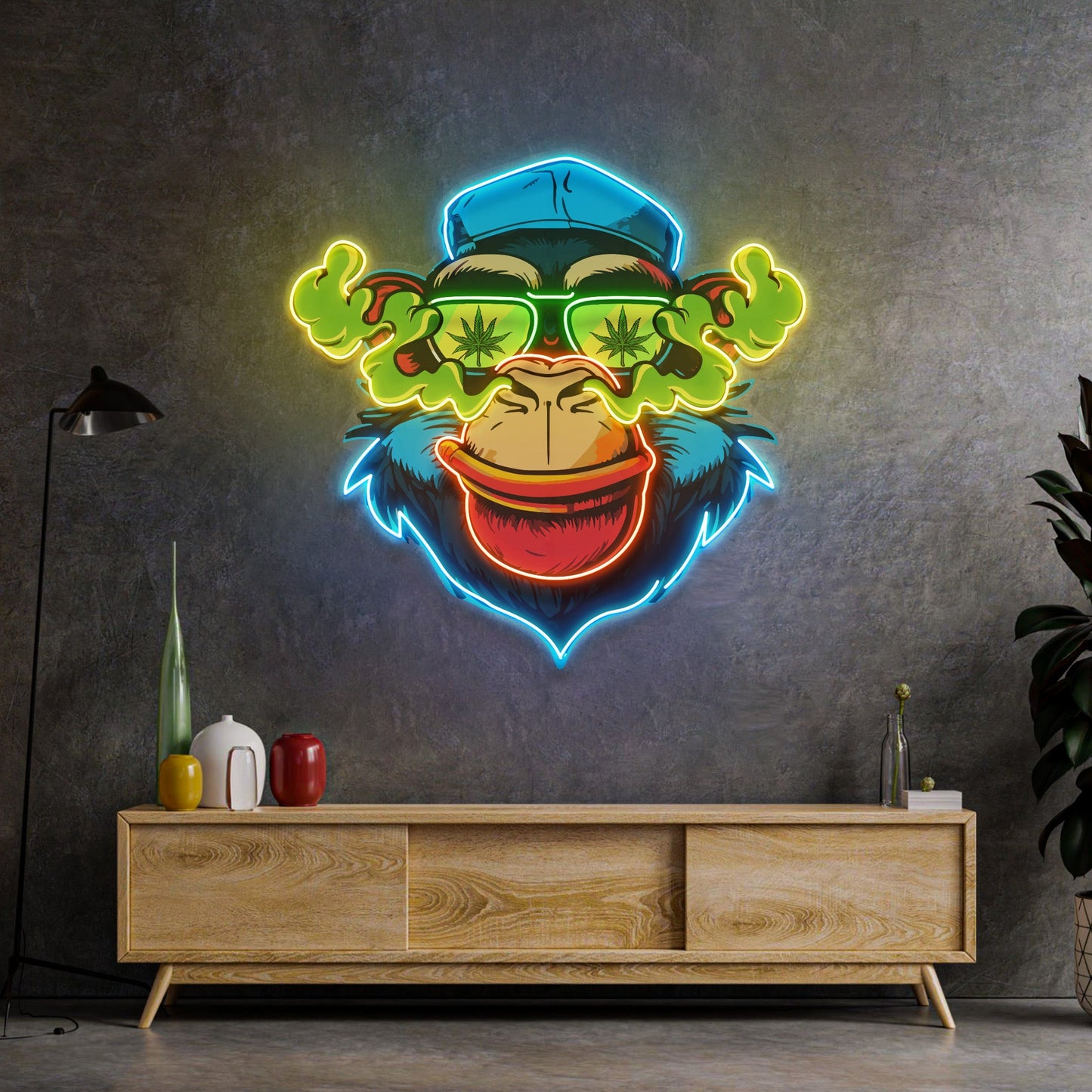 Flamboyant Monkey LED Neon Sign Light Pop Art - Neonzastudio