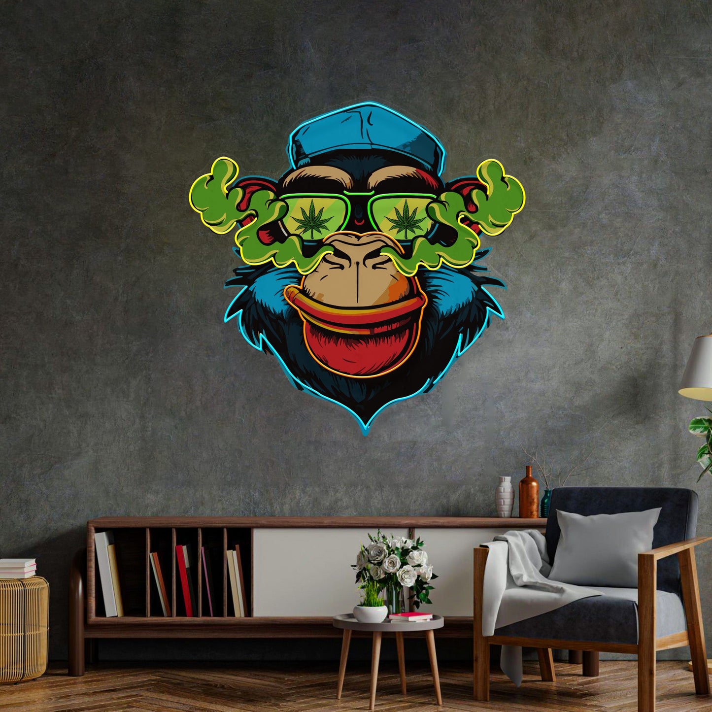 Flamboyant Monkey LED Neon Sign Light Pop Art - Neonzastudio